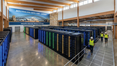 dedicated server Australia data centre with modern server racks