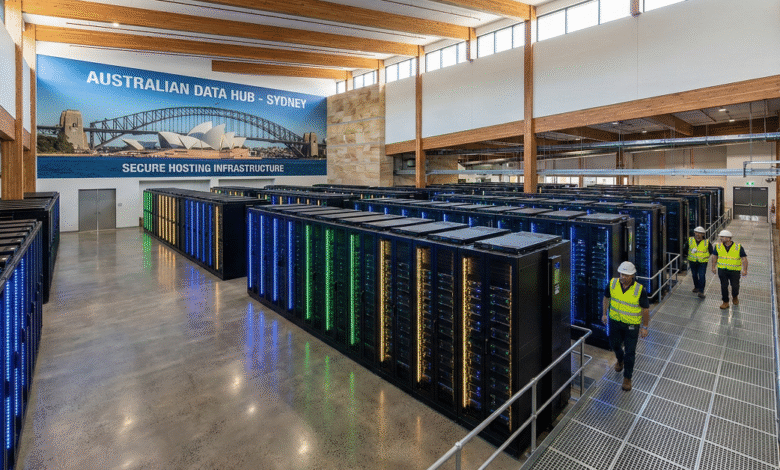 dedicated server Australia data centre with modern server racks