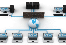 diagram showing what is a shared web hosting service on a single server
