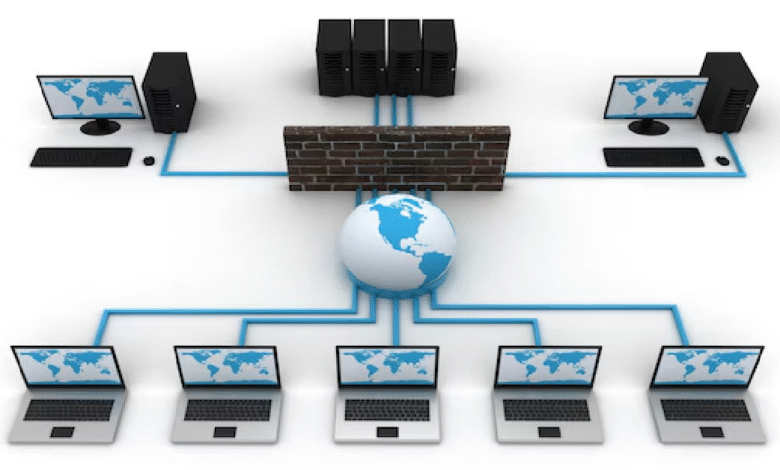 diagram showing what is a shared web hosting service on a single server